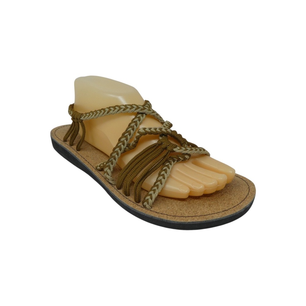 Bokyna Seastar Rope Sandals Women 42 Brown Braided Vegan Slip On Comfort